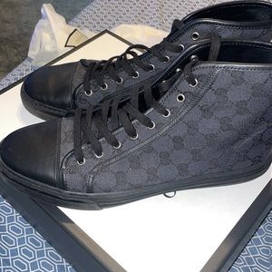 Gucci “guccissima” canvas high-tops
